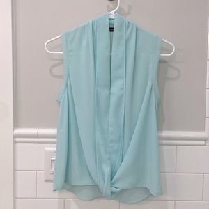 Size XS mint green beautiful draped top